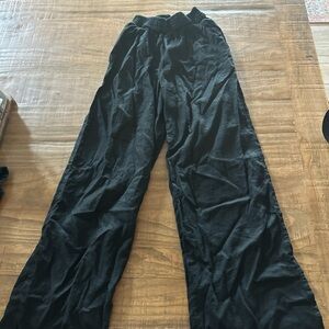 Aerie Black Smocked Waist Pants